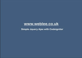 视频教程 - 用 CodeIgniter 开发简单的 jQuery AJAX 程序（一）