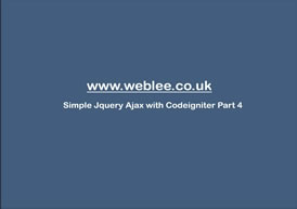 视频教程 - 用 CodeIgniter 开发简单的 jQuery AJAX 程序（四）